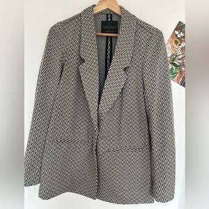 Sanctuary‎ Black and White Herringbone Blazer size XS fits like S/M